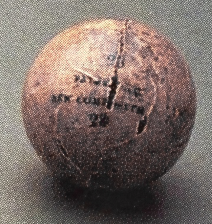 Paterson New Composite stamped golf ball